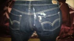 Cum na żonę Levis jeans tyłek