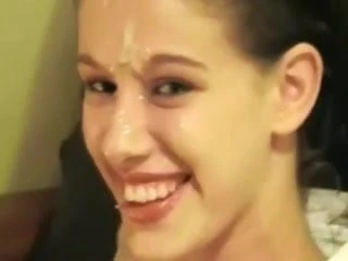 Super sexy amateur facial with slomo