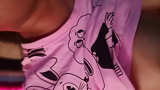 As soon as she saw her brother-in-law, the sister-in-law took off her clothes and started sucking him.
