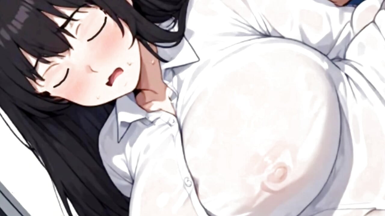 Anime pige forfører mand med tog (AI genereret)
