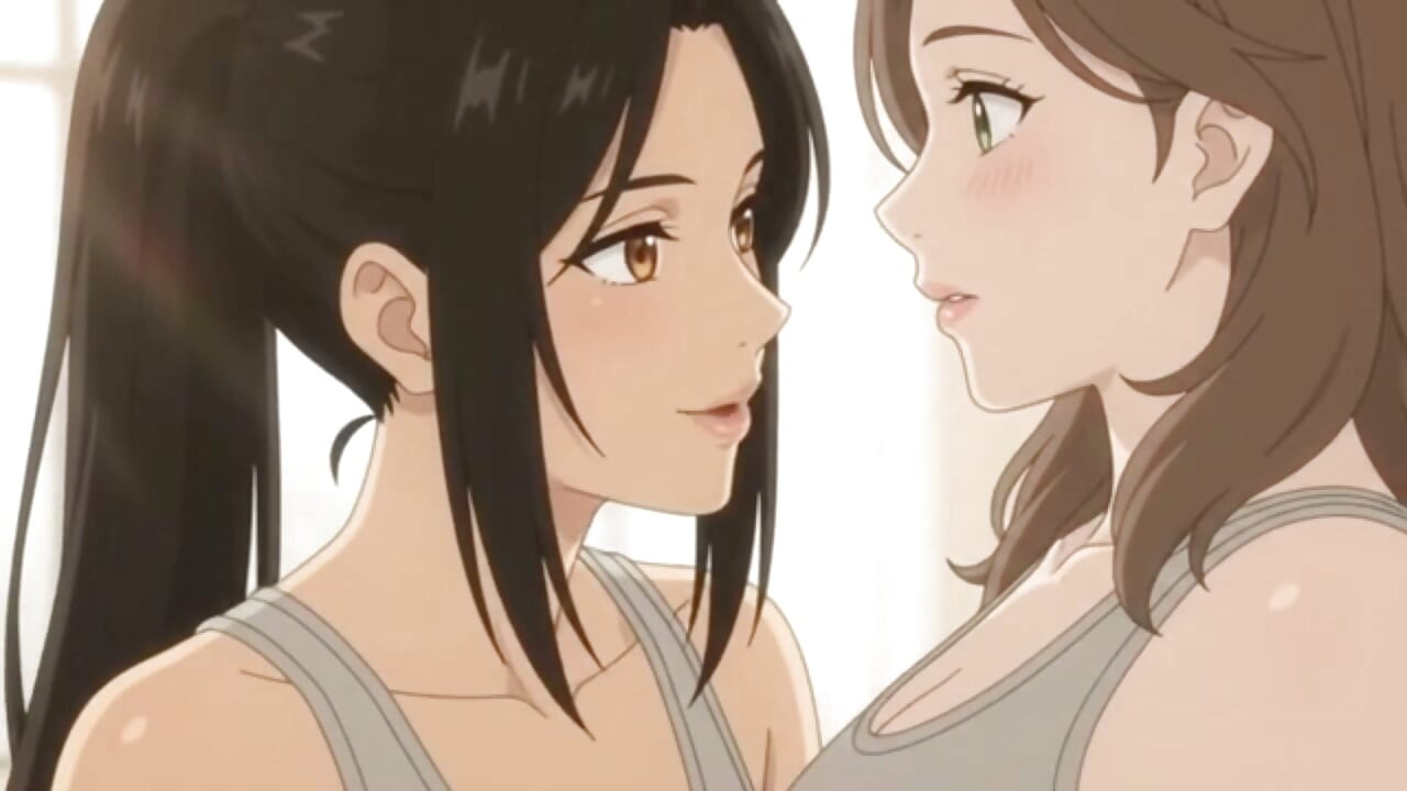 Lesbian Partner Yoga Turns Intimate