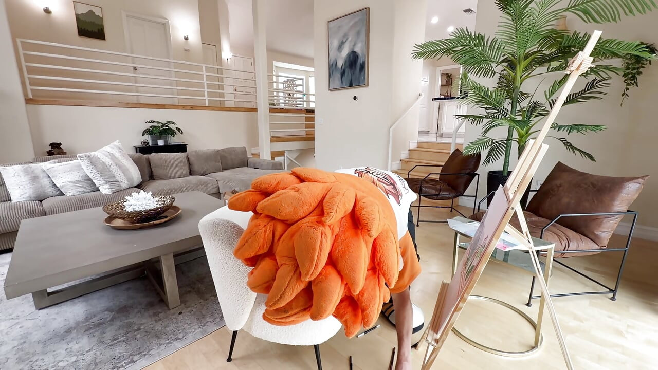 Shaved Petite Mia River Gives Footjob & Takes Facial on PornDudeCasting