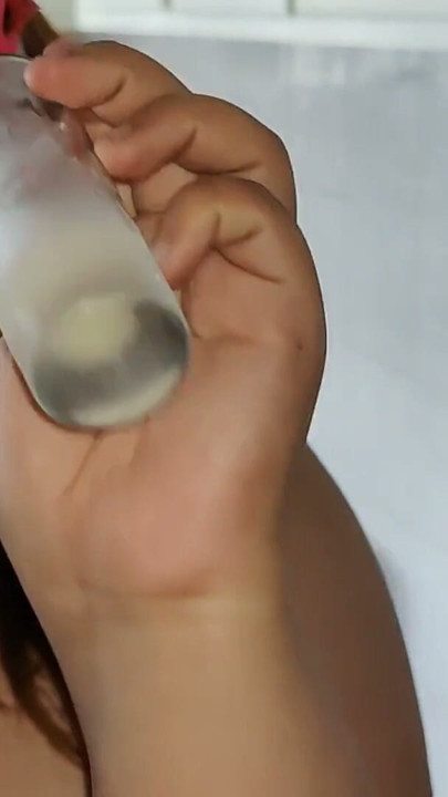 She eats a delicious popsicle made with my cum after anal | Clip 2