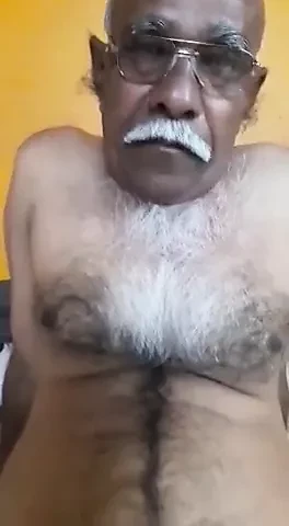 Hairy Indian grandpa show...