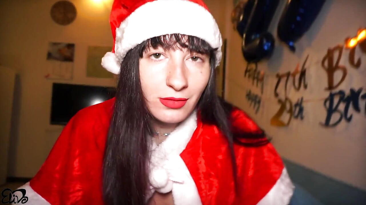 POV: Pregnant Santa Claus Takes Care of Your Cock!