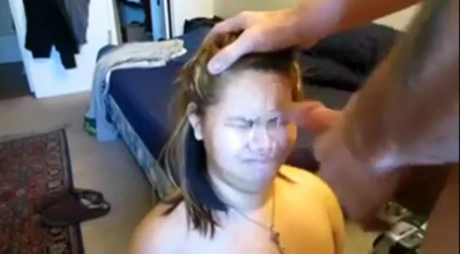 GF dislikes facial