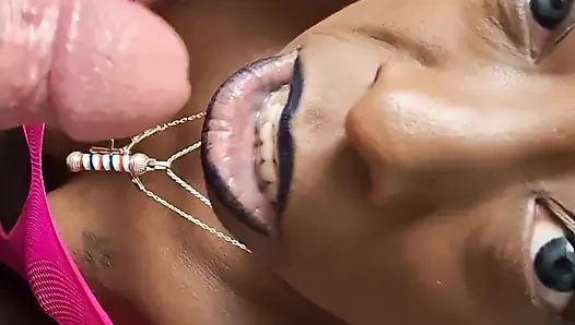 Blue Nastie in Pink