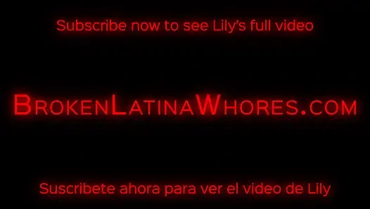 Petite Latina Whore Lily Gets Destroyed By 3 Aggressive Guys
