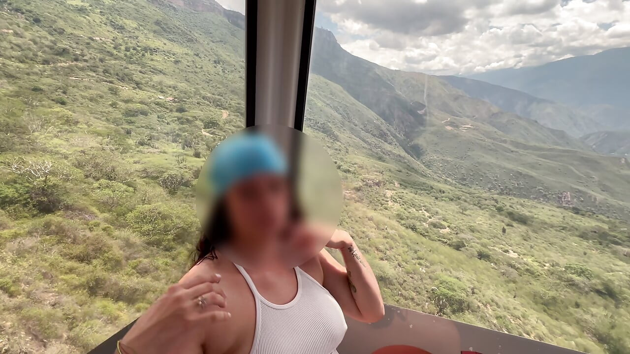 Blowjob And Fuck In The Cable Car In Colombia, Santander With A Very Horny Pregnant Woman