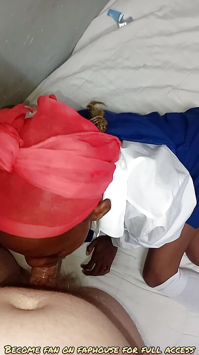 18 Year Old College Girl in Uniform Fucked Doggie by Old Man
