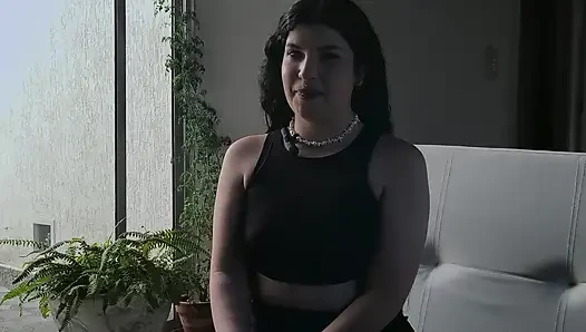 My goth MILF date do a JOI to show me how to cum