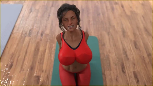 Üvey anne yoga için yardım istiyor ama üvey oğlu ağzını sikiyor