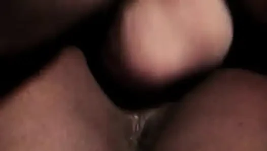 White dick fucking horny ebony bitch