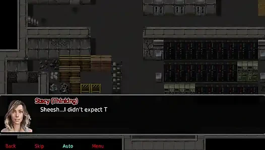 The office wife #19 - Stevie cum all over Stacy's skirt.