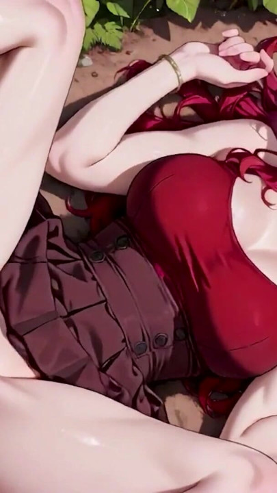 Fiery Redhead Bombshell Passionate Forest Fuck – Skirt & White Stockings Dripping | Clip 1