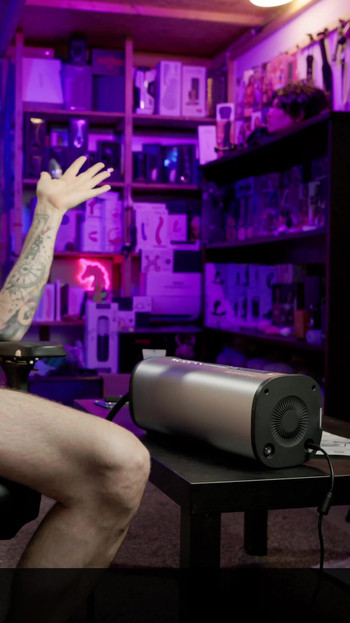 Jaw-dropping moment from "VacuGlide milking machine by AutoBlow"