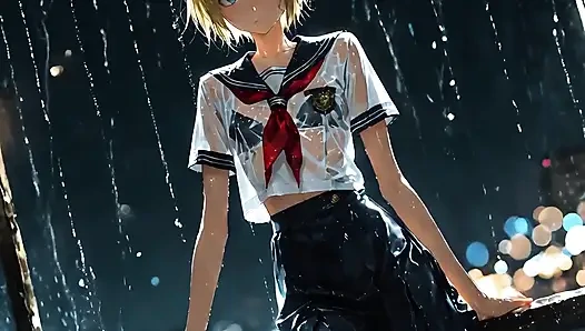 She Looks at Him with Dark Desire as She Unbuttons His Shirt. 'make Me Yours,' She Whispers.