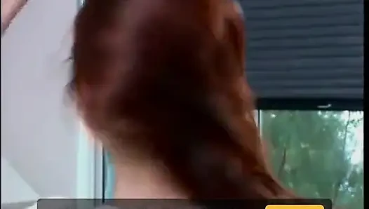 Young Redhead Gets Fucked in the Bedroom After Taking a Shower