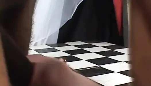 Stud shoves cock in chick's ass after getting bj then creams her face