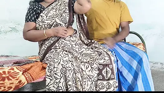 While My Stepmother Was Drinking Water, I Went There, Pulled Her Saree, and Had Sex with Her.