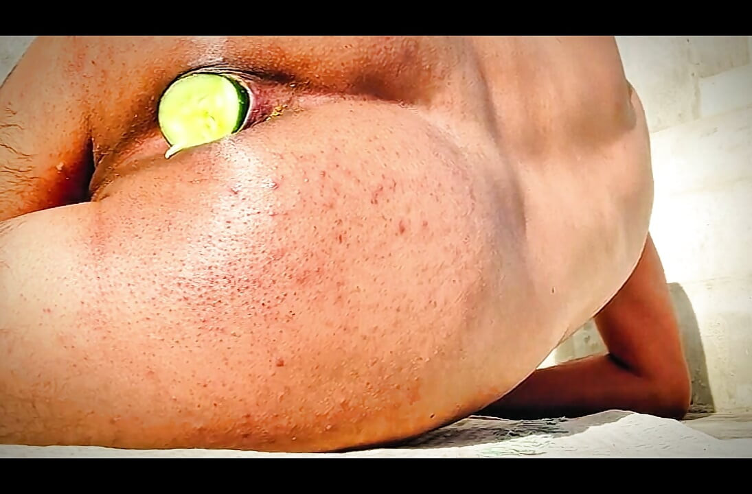 Cubi - Today I Shoved a Huge Thick Cucumber Deep in My Tight Ass & Enjoyed Every Second! Solo Anal Vegetable Insertion