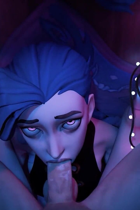 Creamy Facefuck with Blue Haired Girl!