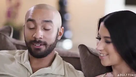 Adult Time - Hot Babe Alex Coal Surprises BF Mid-handy Masturbation & Turns It Into Energetic Fuck