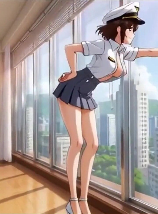 Horny Stewardess Masturbates Then Gets Fucked Hard Ai Generated