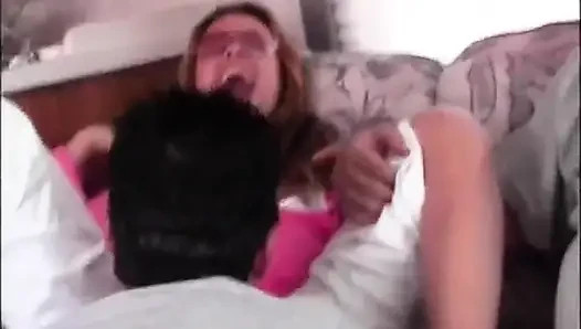Blonde milf loves the cock just in mouth