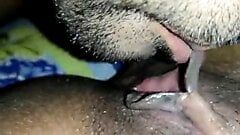 Uncle licking desi step mom’s pussy