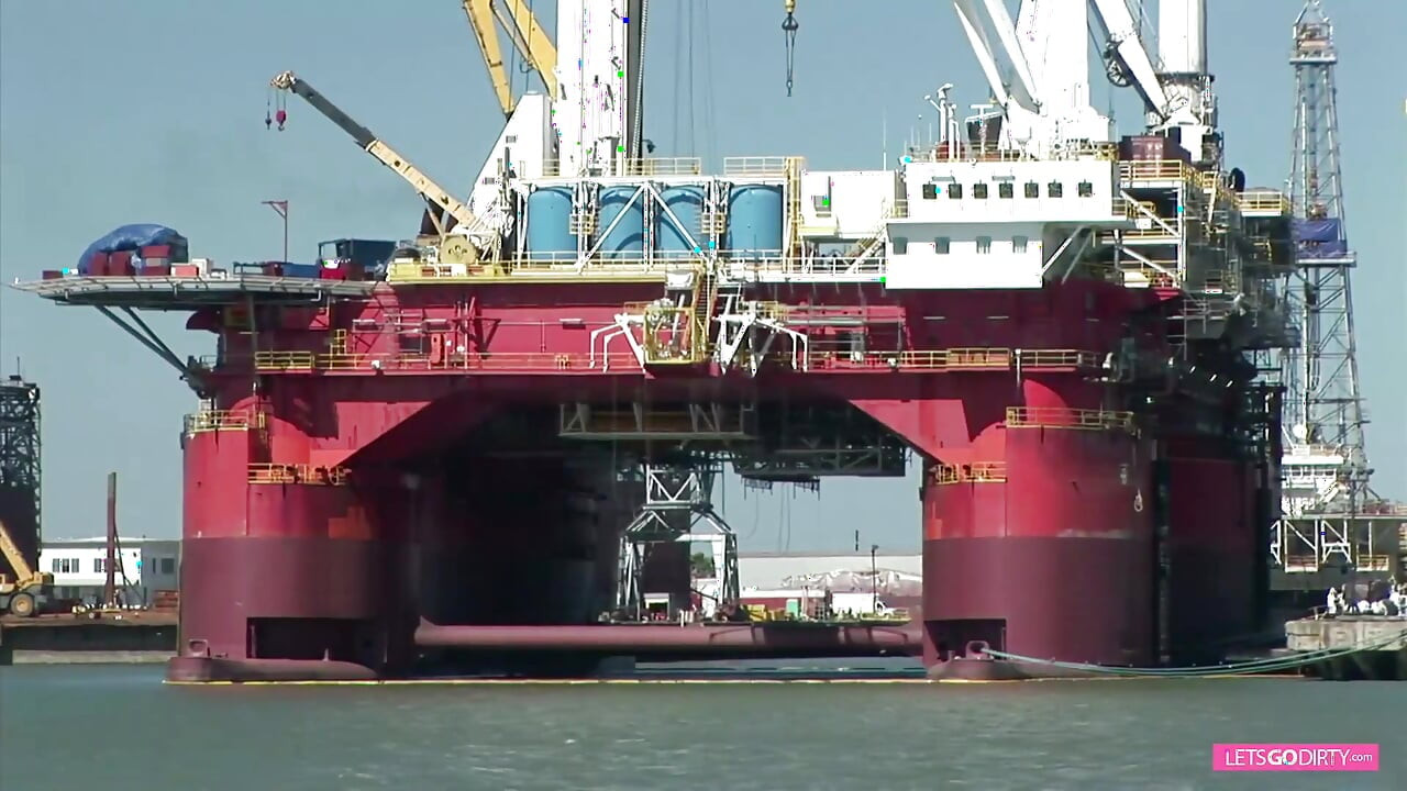 Slutty big boobed MILF's enjoy their DP oiled orgy