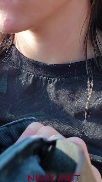 Emotional moment from "After blowjob he cums in my panties and I wear them"