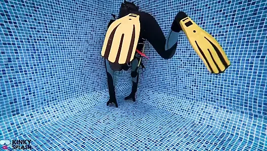 Tauchfähigkeiten unterwasser-trainingseinheit