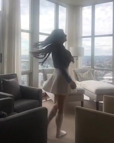 slut in short white skirt
