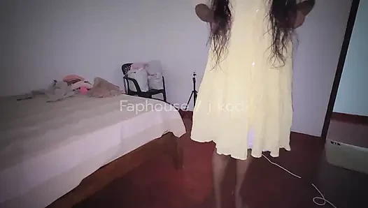 She is getting dressed for class, 18 yo Cute Girl Sexy Figure