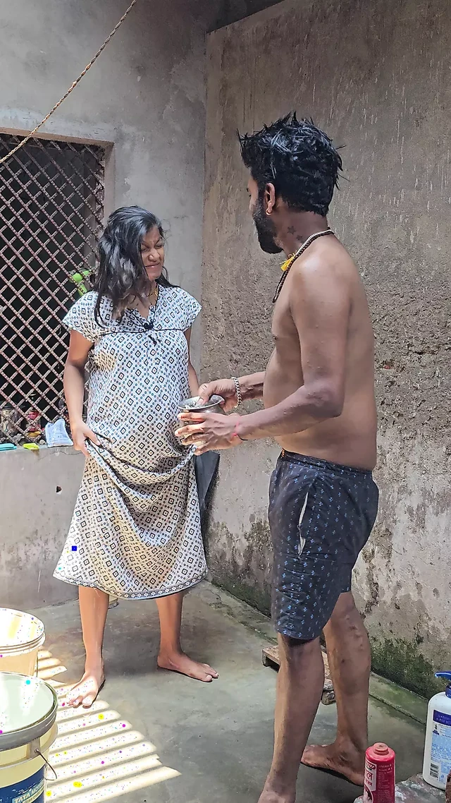 Desi indian village pregnant wife fucked by husbands