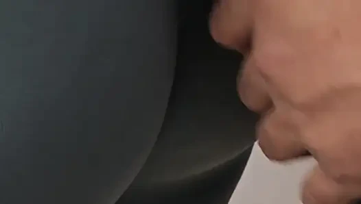 Stranger With Huge Erection Ejaculate In Subway Train On Random Girl's Tights