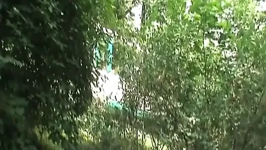 Young Blonde Gives Her Pussy to a Creepy Old Man in the Park