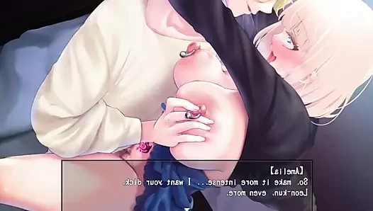 Amelie falls over and over again An endless week in Magic Academy hentai game sex dance ahegao fuck hard dildo