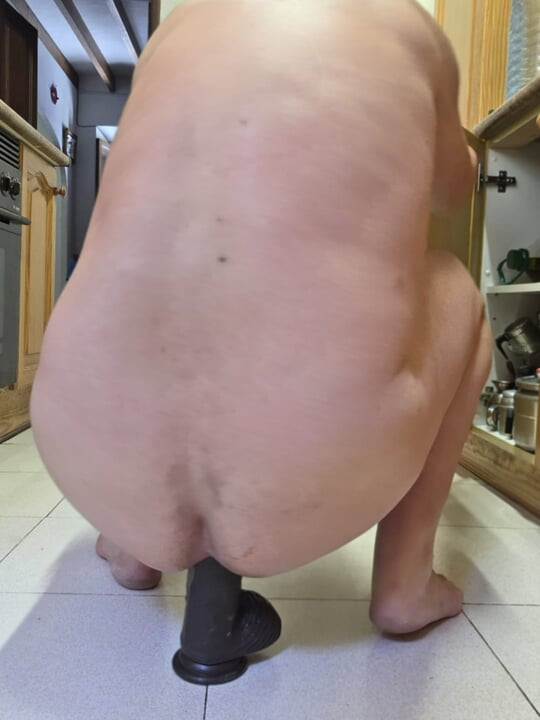 How delicious my fat dildo enters my big ass
