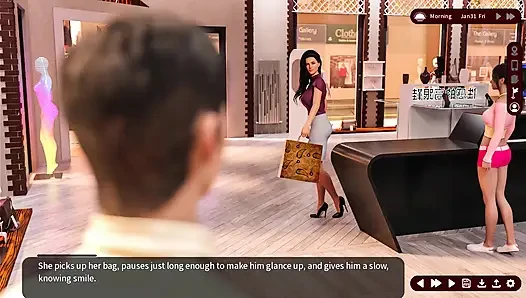 Arzu fısıltıları 22 Sarah göğüslerini butik asistanı Louis'e gösterdi