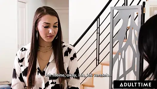 ADULT TIME - Bella Rolland дает киску Кире Нуар на публичном поминке! НЕМЕЦКИЕ СУБТИТРЫ