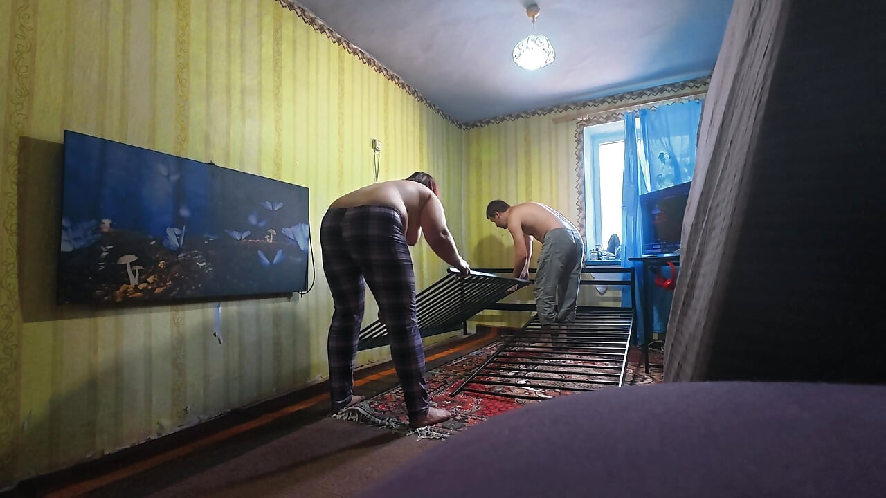 Behind the scenes, uncut. We're building a new sex bed
