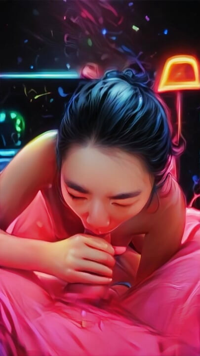 Real Life Anime GF Sucks BWC - POV Blowjob med Oral Creampie