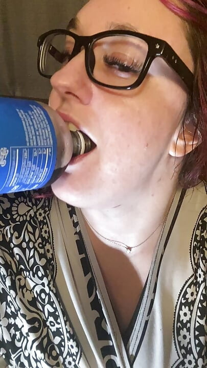 Chugging a Cola - Sexy Sequel with Close Ups! Lots of Sounds! Second Episode