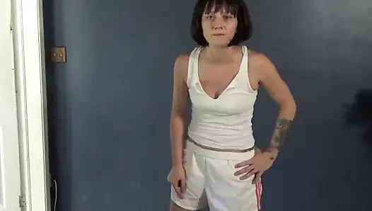 Dyke, pe-trainerin betet dich