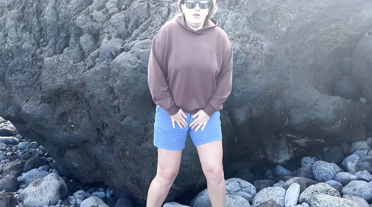 desperate beach public pee compilation