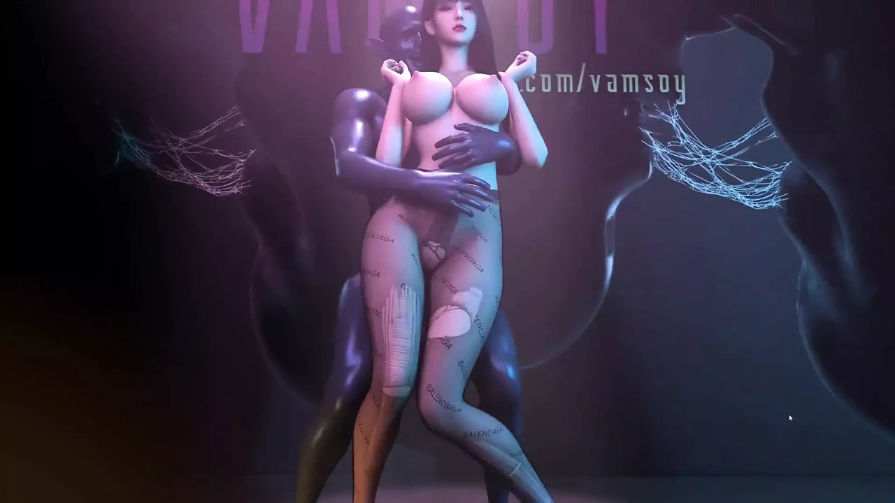 3D 热辣亚洲动漫熟女裸体她的巨乳在酒吧里被性交