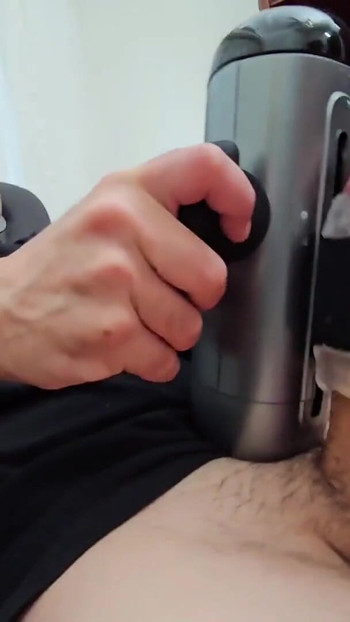 testing a new toy "the handy stroker" of bad peach | Clip 2