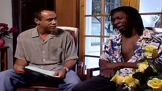 Black couple big ass fucking pussy licking in the garden